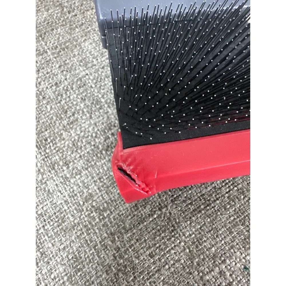 KONG Double Sided Flexible Slicker Brush Large Dog Grooming Tool Red Gray